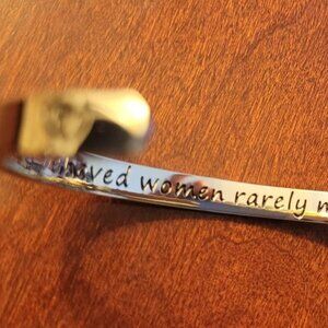 Well behaved women rarely make history  NEW CUFF BRACELET Esoteric, Mysterious